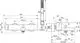 Badarmatur von Ideal Standard, dargestellt in technischem Diagramm. Enthält Details zum Design und zu Montagemöglichkeiten, jedoch ohne spezifische Maße oder Produktbezeichnung.